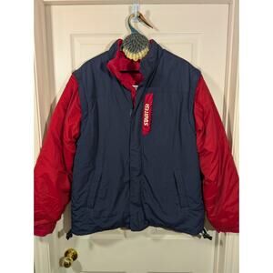 Vintage Starter Coat Men Medium 3M Fullzip Reversible Snowcoat Jacket Vest